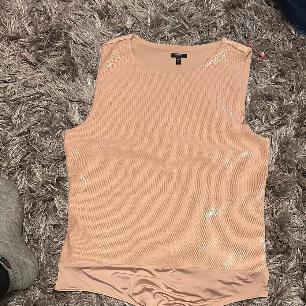 Express Tan Bodysuit - Picture 11 of 12